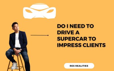 Do i need to drive a supercar as a real estate agent in Singapore to impress clients and recruits?